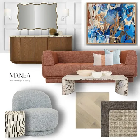 Contemporary Living Interior Design Mood Board by Manea Interior Design & Styling on Style Sourcebook