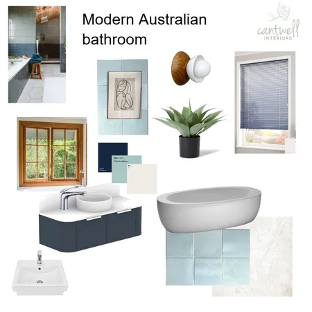 Modern Australian Bathroom Interior Design Mood Board by Cantwell Interiors on Style Sourcebook