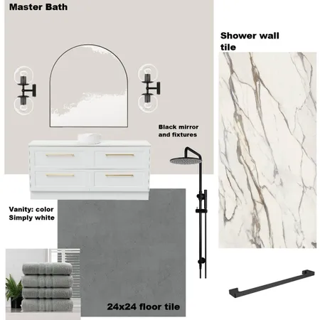 Josh Master Bathroom Interior Design Mood Board by Lindsay Renee on Style Sourcebook
