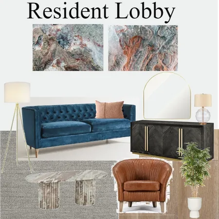 Resident Lobby 3 ver 2 Interior Design Mood Board by evasaunders