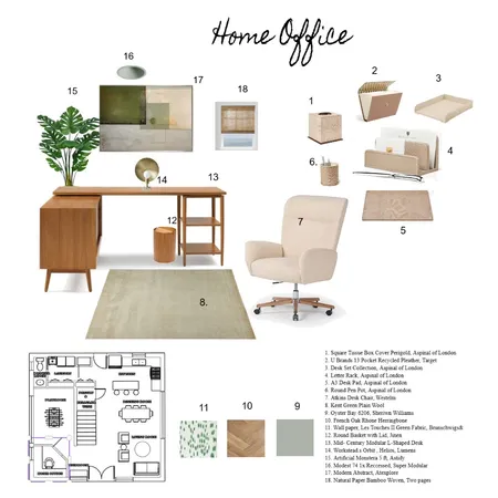 Home Office Interior Design Mood Board by Ohlala on Style Sourcebook