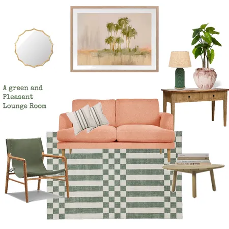 A green and pleasant Lounge room Interior Design Mood Board by JillMorgan on Style Sourcebook
