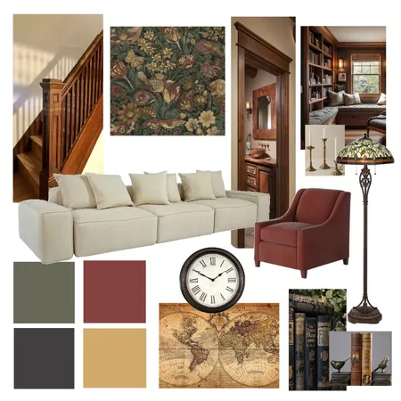 Craftsman Living Room Interior Design Mood Board by LEAHRT on Style Sourcebook