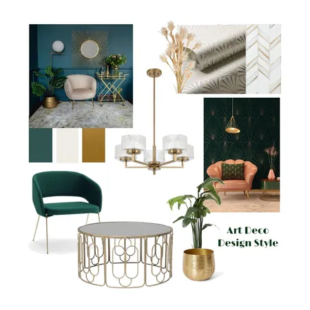 Art Deco Design Style Interior Design Mood Board by nicole.kaitlin on Style Sourcebook