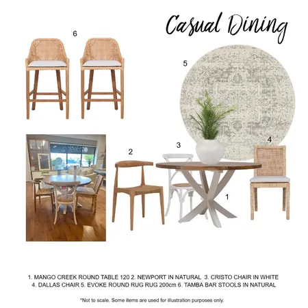 Casual Dining - The Beachfront Buddina Interior Design Mood Board by Oz Design on Style Sourcebook