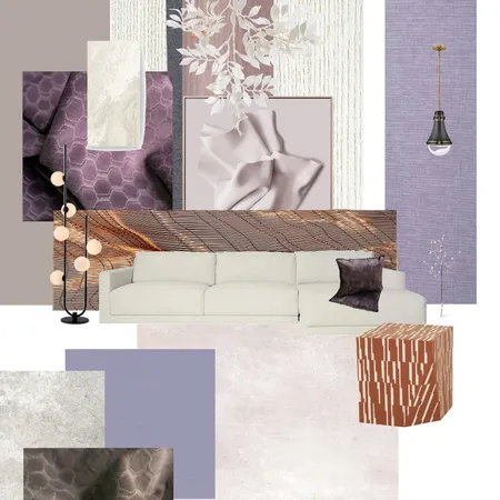 Expensive Sexy Periwinkle & Orange Interior Design Mood Board by SilverOwl on Style Sourcebook