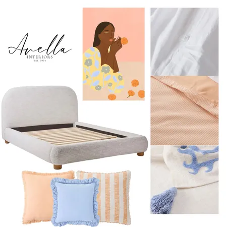 Girl’s Room - peach Interior Design Mood Board by Avella Interiors on Style Sourcebook