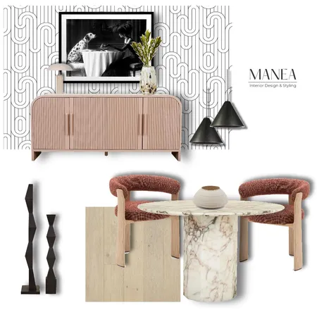 Contemporary Dining Concept Interior Design Mood Board by Manea Interior Design & Styling on Style Sourcebook