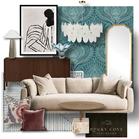 Eclectic Lounge Interior Design Mood Board by Rocky Cove Interiors on Style Sourcebook