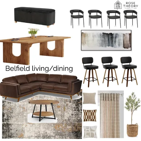 Belfield Living/Dining Interior Design Mood Board by RoseTheory on Style Sourcebook