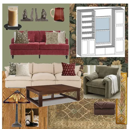 Craftsman Living Room Interior Design Mood Board by LEAHRT on Style Sourcebook