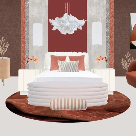 Orange Spice Bedroom Interior Design Mood Board by SilverOwl on Style Sourcebook