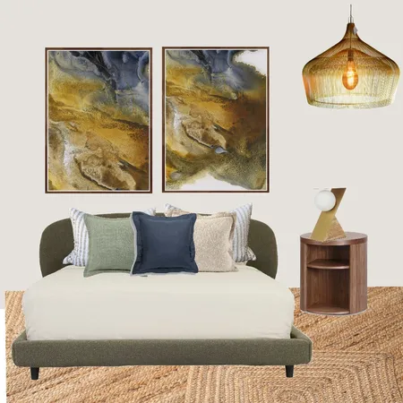 Ocean print inspired Interior Design Mood Board by Teagan Watts Artist on Style Sourcebook