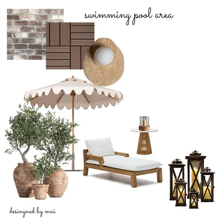 منطقة المسبح المشروع Interior Design Mood Board by memoo-medoo@hotmail.com on Style Sourcebook