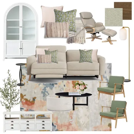 Eclectic Living Room Interior Design Mood Board by Eliza Grace Interiors on Style Sourcebook