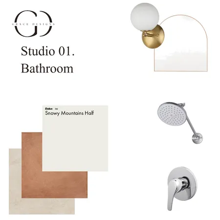 Studio 01. Bathroom Interior Design Mood Board by Grace Designs on Style Sourcebook