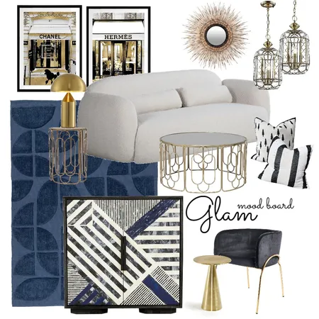 glam Interior Design Mood Board by safoura on Style Sourcebook