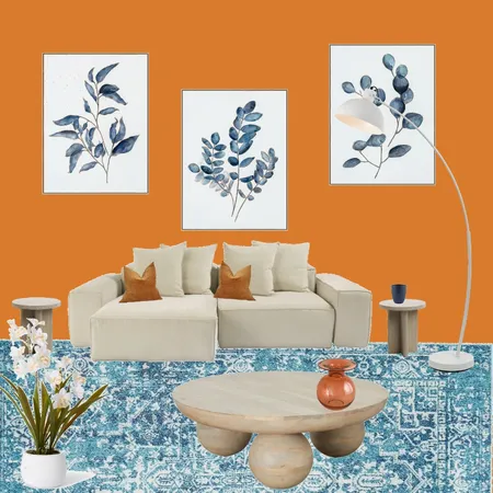 orange wallpaper thingy Interior Design Mood Board by Haileyh on Style Sourcebook