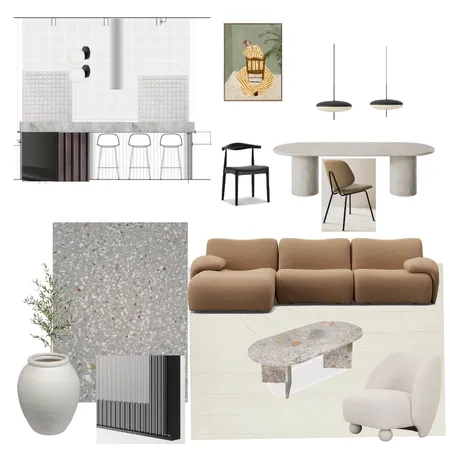 1977 sofa - sandstone light Interior Design Mood Board by JessSib on Style Sourcebook