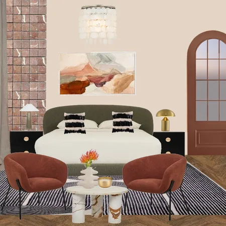 Cosy modern feminine meets masculine bedroom Interior Design Mood Board by AKLIVITI interiors on Style Sourcebook