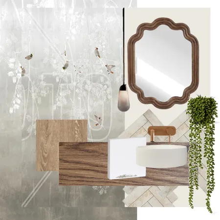 Warm Industrial Powder Room_Unit 1_Lennox St Interior Design Mood Board by Studio Halo & Fitz on Style Sourcebook