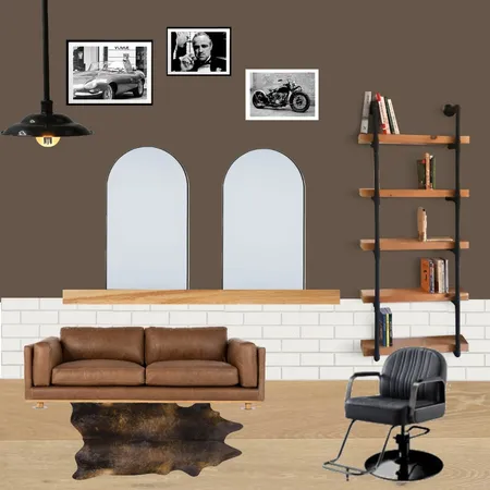 barbershop1 Interior Design Mood Board by SHIRZANGI on Style Sourcebook