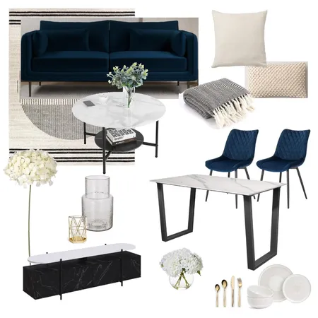 Blue theme WCL Cascade - 2 bed Interior Design Mood Board by Lovenana on Style Sourcebook
