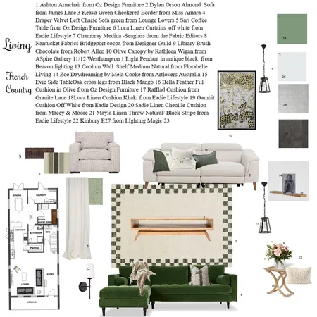 Living room, French Country Interior Design Mood Board by Catharina Storer on Style Sourcebook