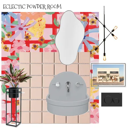 Eclectic Powder Room Interior Design Mood Board by Metric Interiors By Kylie on Style Sourcebook