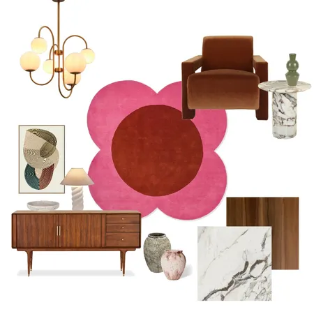 Orla Kiely Flower Spot Pink/Red 158400 Interior Design Mood Board by carloypaul on Style Sourcebook