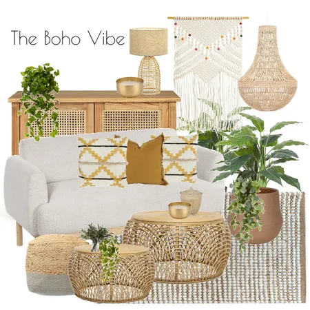 The Boho Vibe Interior Design Mood Board by Styled By Lorraine Dowdeswell on Style Sourcebook