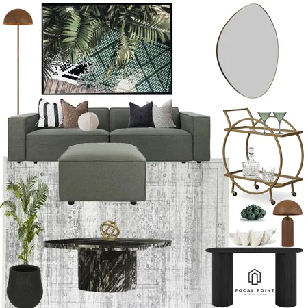 Tropical Pool Lounge (Palmview Residence) Interior Design Mood Board by Focal Point Interior on Style Sourcebook