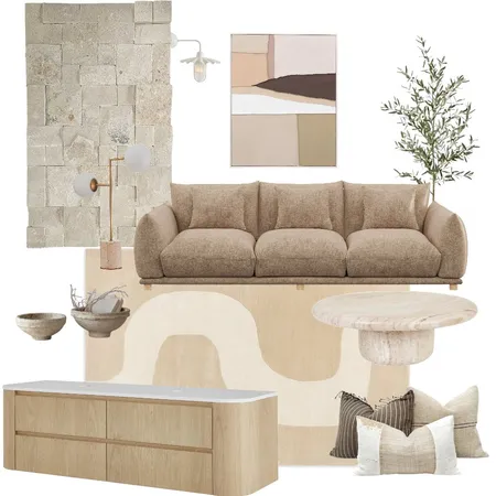 Marimekko Seireeni Warm Beige 132701 Interior Design Mood Board by Unitex Rugs