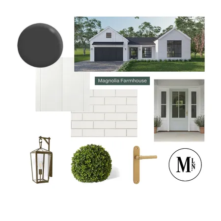 Magnolia Farmhouse Exterior Interior Design Mood Board by Maplewood Lane on Style Sourcebook