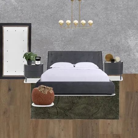 industrial chic bedroom Interior Design Mood Board by taimanimakara on Style Sourcebook