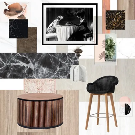 Blush Contemporary Film Noir Interior Design Mood Board by SilverOwl on Style Sourcebook