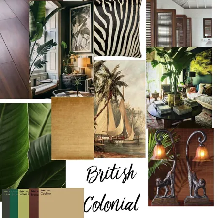 British Colonial Design Style Interior Design Mood Board by barsnessjodi@gmail.com on Style Sourcebook