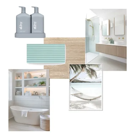 Coastal Beach House Bathroom Interior Design Mood Board by ella mollineaux on Style Sourcebook