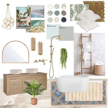 California Coastal Bathroom Mood Board 1 Interior Design Mood Board by JN DesignHive on Style Sourcebook
