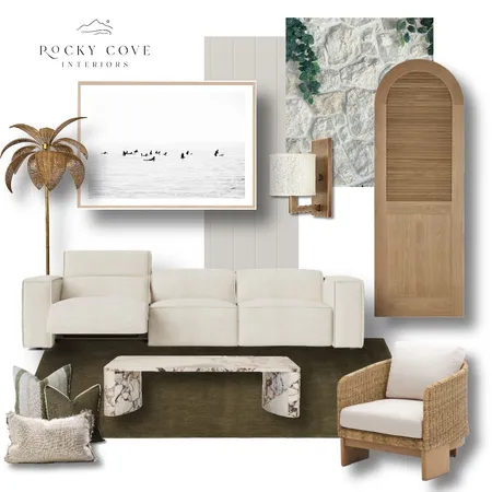 Coastal Calm lounge Interior Design Mood Board by Rocky Cove Interiors on Style Sourcebook