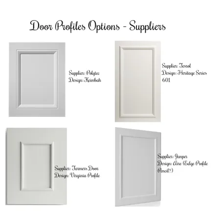 Door Profile Options -Suppliers Interior Design Mood Board by Space Style Melbourne on Style Sourcebook