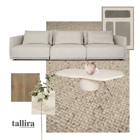 FLAX RELEX Interior Design Mood Board by Tallira | The Rug Collection on Style Sourcebook
