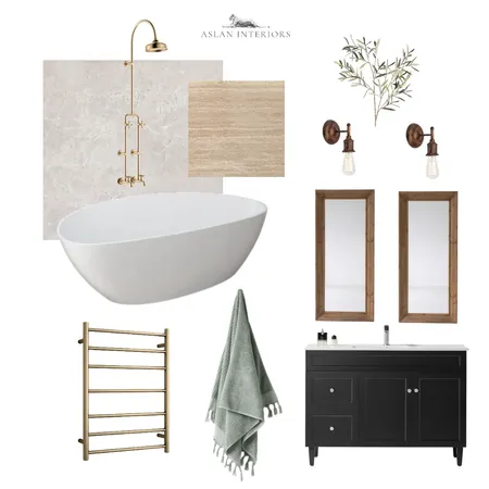 Monochrome Bathroom Interior Design Mood Board by mwoods on Style Sourcebook