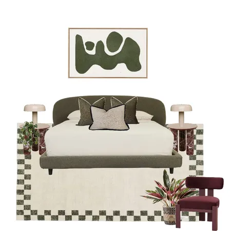 green and ruby red Interior Design Mood Board by Breannen-Faye Guegan-Hill on Style Sourcebook