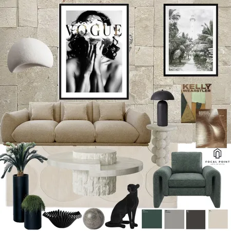 Vogue Jungle Lounge room Interior Design Mood Board by Focal Point Interior Design on Style Sourcebook