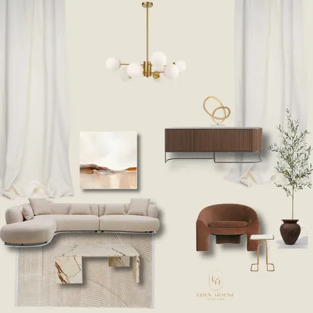 Living room Interior Design Mood Board by Eden House Designs on Style Sourcebook