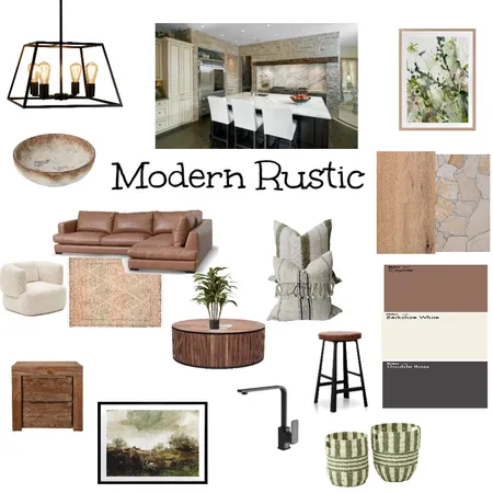 Modern Rustic Interior Design Mood Board by jeansprague on Style Sourcebook
