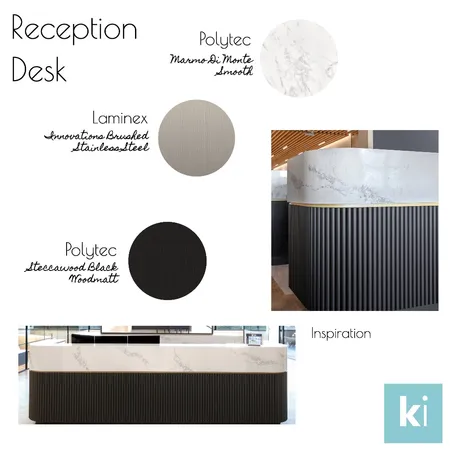 Reception Desk Interior Design Mood Board by Karanda Interiors on Style Sourcebook