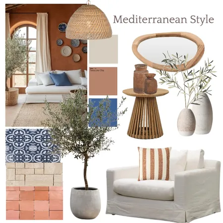 Mediterranean Style Interior Design Mood Board by isabellefrost on Style Sourcebook