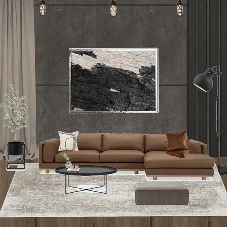 Modern Industrial Living Interior Design Mood Board by livcurtis on Style Sourcebook